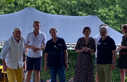 Un terrain de pétanque offert aux enfants du Kannerduerf